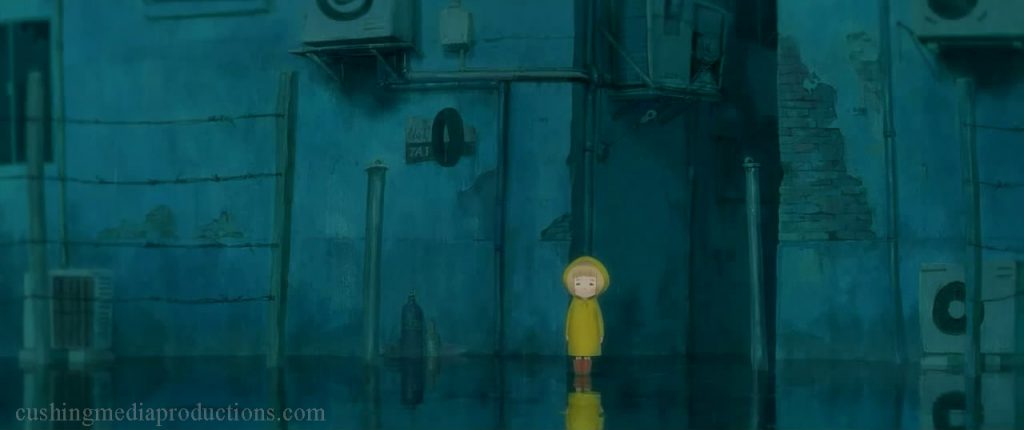 Rain Town เป็นภาพยนตร์สั้นความยาว 9 นาทีที่ผลิตโดย Hiroyasu Ishida ซึ่งใช้เวลาสองปีในการทำงานกับมันในฐานะส่วนหนึ่งของโครงการรับปริญญา