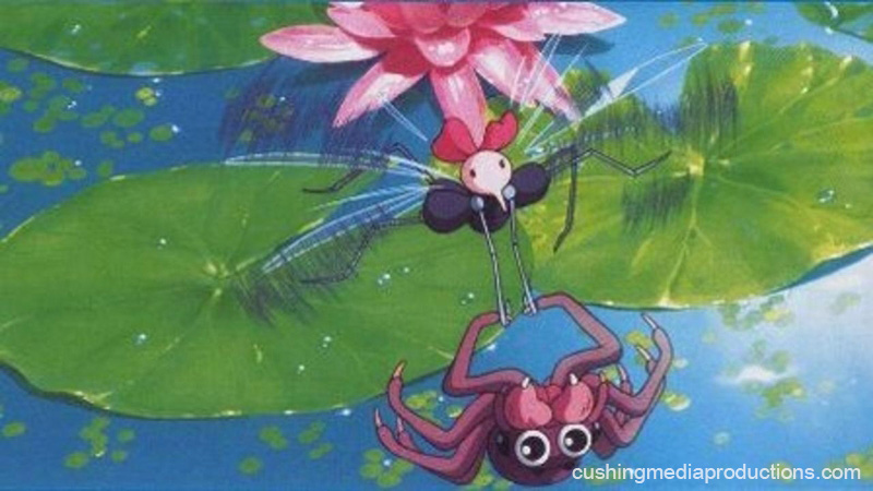Water Spider Monmon (水グモもんもん , Mizugumo Monmon ) เป็นหนังสั้นแอนิเมชั่นความยาว 15 นาทีที่เขียนและกำกับโดย Hayao Miyazaki