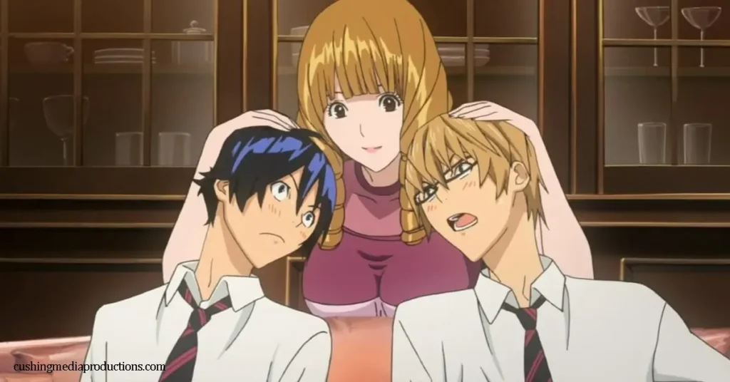 Bakuman เป็นอนิเมะที่ดัดแปลงมาจากมังงะชื่อเดียวกันซึ่งเขียนโดย Tsugumi Ohba และวาดภาพประกอบโดย Takeshi Obata คู่หูนักเขียน