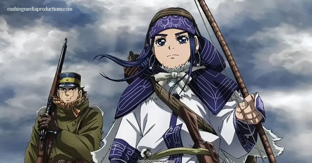 Golden Kamuy เป็นอนิเมะที่ดัดแปลงมาจากมังงะชื่อเดียวกันของ Satoru Noda โดยเล่าเรื่องราวการผจญภัยและการต่อสู้เพื่อค้นหาขุมทรัพย์