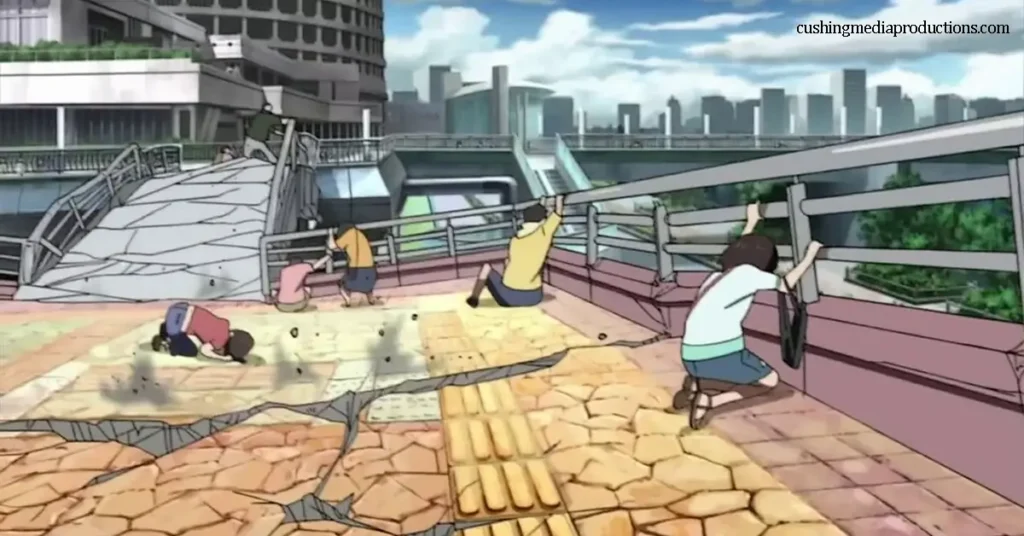 Tokyo Magnitude 8.0 เป็นอนิเมะที่สร้างโดยสตูดิโอ Bones และ Kinema Citrus ออกฉายในปี 2009 เรื่องราวของอนิเมะเรื่องนี้นำเสนอ