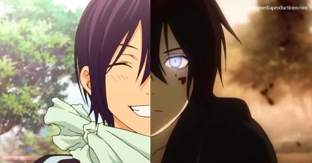 Noragami Aragoto เป็นภาคต่อของอนิเมะ Noragami ที่เล่าเรื่องราวของเทพเจ้าไร้ศาลเจ้าที่ชื่อ "ยาโตะ" ผู้พยายามดิ้นรนเพื่อสร้างชื่อเสียง