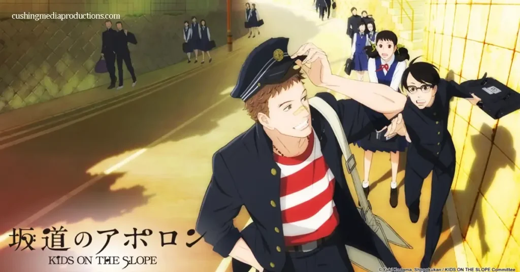 Kids on the Slope เป็นอนิเมะที่ออกฉายในปี 2012 สร้างจากมังงะของโคดามะ ยูกิ (Kodama Yuki) และกำกับโดย ชินอิจิโร่ วาตานาเบะ